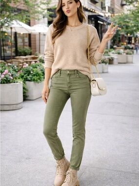 Ag Adriano Goldschmied Light Sage Green Pants